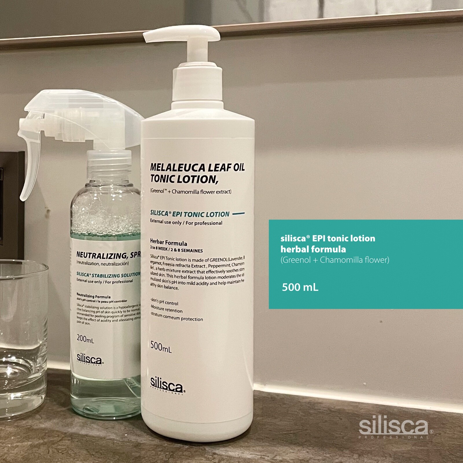 Silisca EPI tonic lotion +empty 200ml bottle