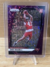 2024 Panini Prizm - Rookies Purple No Huddle Prizm #320 Chris Braswell /49 (RC)