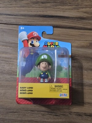 Jakks Pacific Super Mario Baby Luigi 2.5  Action Figure World Of Nintendo Toy