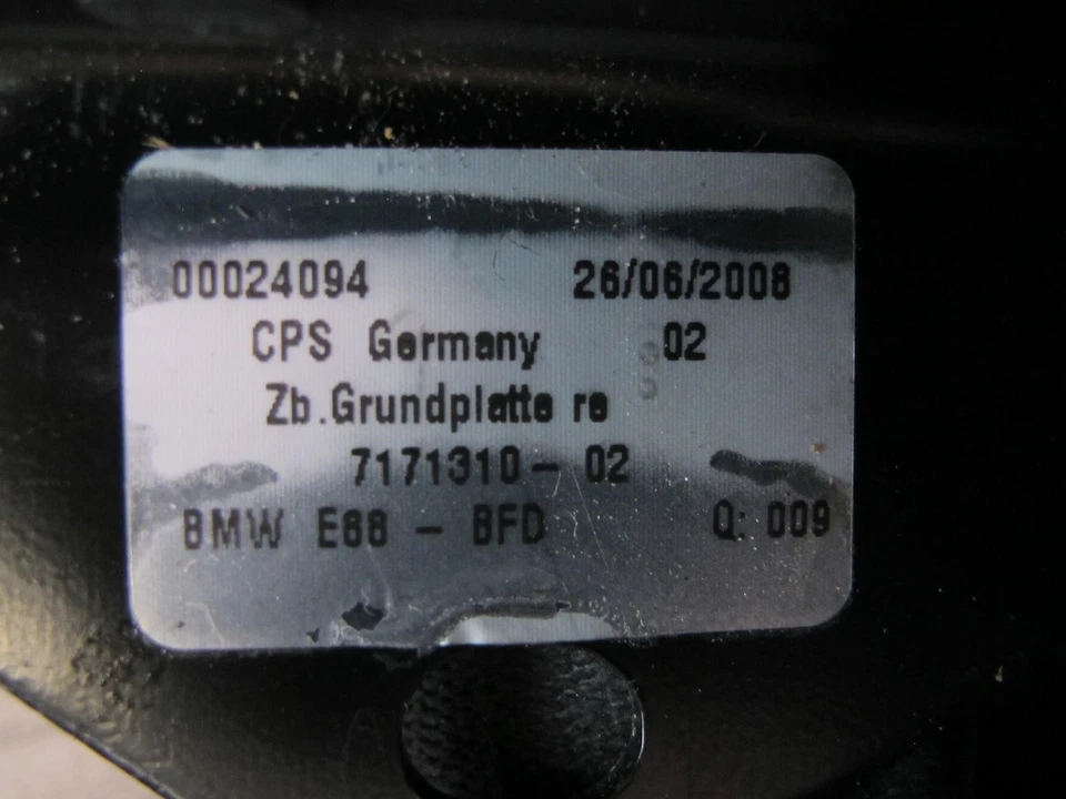 08-13 BMW E88 135I CONVERTIBLE SET OF 2 TOP ROOF LOCK LATCH STRIKER PLATE OEM - Image 4 of 4