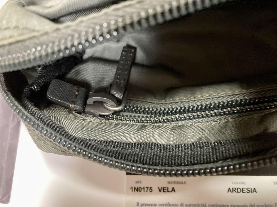 Prada Nylon Multi-Pouch Gray Authentic Small Cosm… - image 5