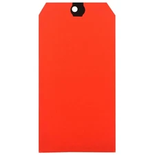 GRAINGER APPROVED 61KU91 Blank Shipping Tag,Paper,Orange,PK1000 61KU91