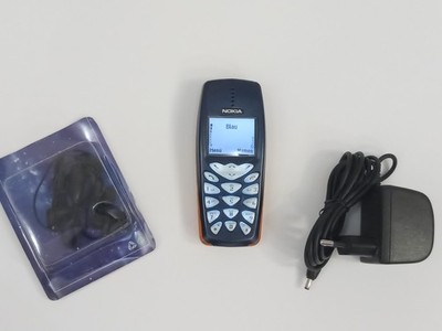100% Original Nokia 3510i Handy - Blau (Ohne Simlock) - Displayfolie-Top!