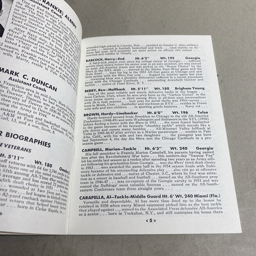 Fußballgeschichte: San Francisco 49ers 1955 Presse Radio TV Guide / MOB - Bild 3 von 10