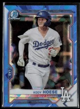 2021 Bowman Chrome Prospects Sapphire Edition Kody Hoese Dodgers #BCP-39