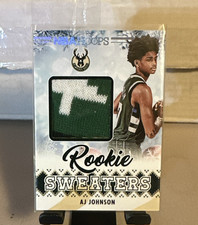 Panini 2024-25 NBA Hoops AJ Johnson Rookie Sweaters #RSW-AJJ Bucks Card