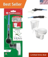 Universal White Toilet Lever - Quick Install for Mansfield, Kohler  More