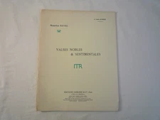 Maurice Ravel Valses Nobles & Sentimentales Piano 1911
