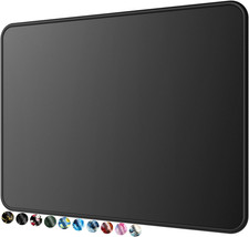 Mouse Pad 8.5x11 Black Non Slip Stitched Edges Spill Resistant