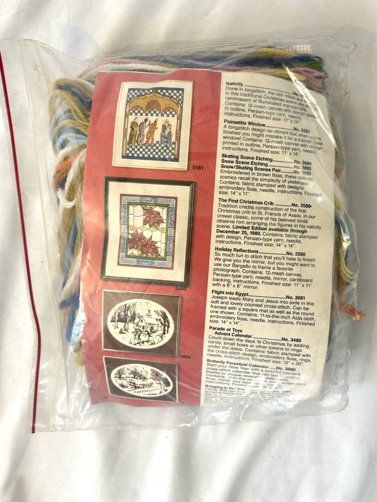NATIVITY Vintage Longstitch Needlepoint Kit • 1980 Artcraft Concepts #5581