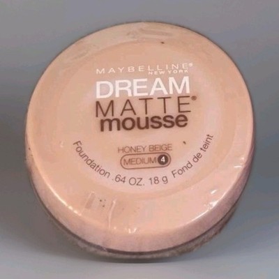 Maybelline Dream Matte Mousse Foundation HONEY BEIGE Medium 4 - New Sealed 