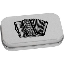 'Piano Accordion' Metal Hinged Tin / Storage Box (TT056018)