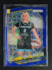 2025 Panini Prizm WNBA #139 Hailey Van Lith Blue Velocity Prizm Variation Sky