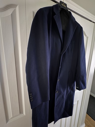 Brooks Brother Coat. Brookstorm Overcoat Italy Men’s Size Large R. Trench. - Picture 3 of 11
