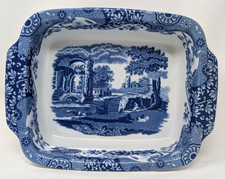 Spode Blue Italian 11.75 Inch x 9 Inch Roasting Or Baking Dish