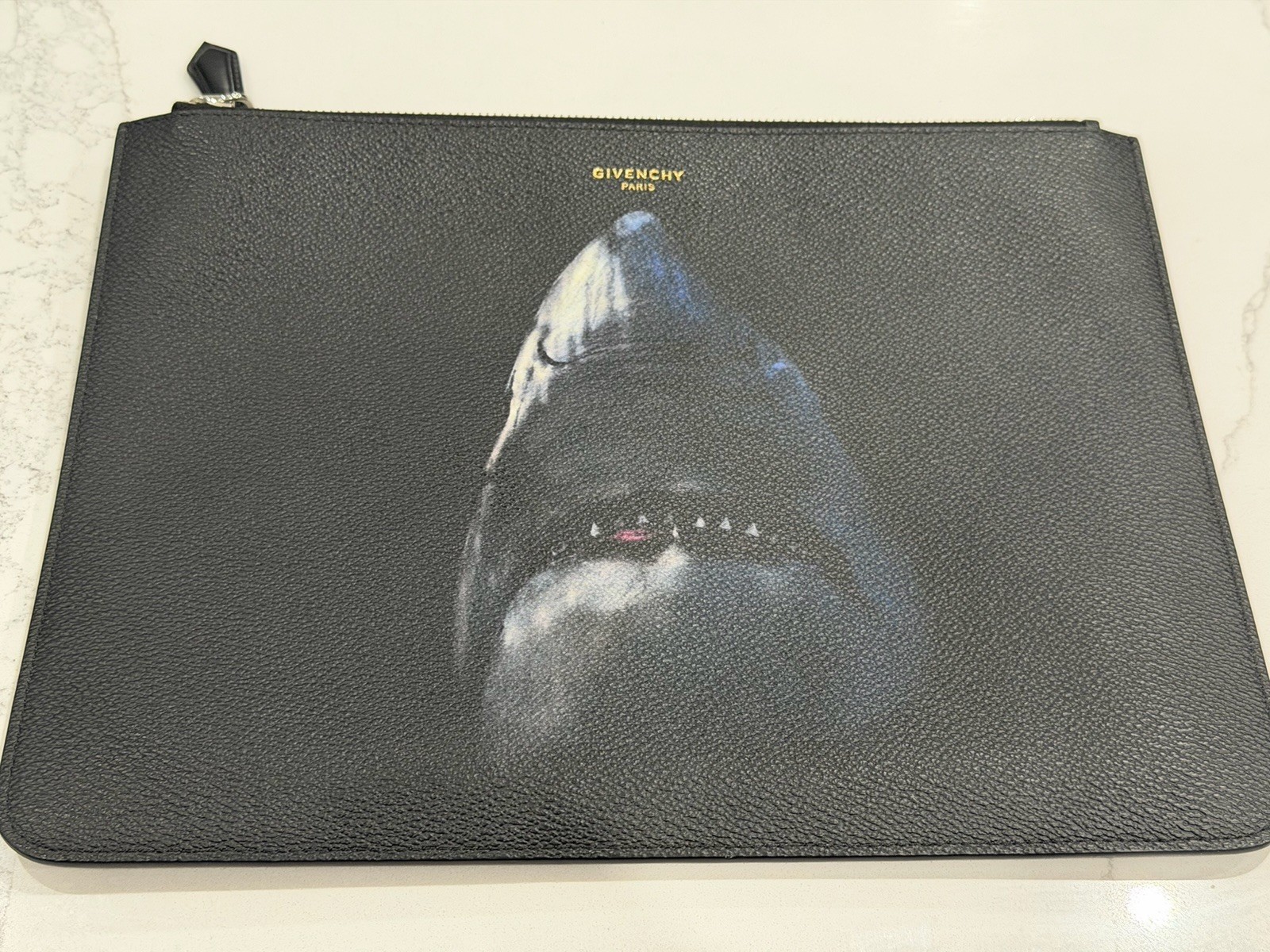 Givenchy Shark-print Leather Document Holder - image 1