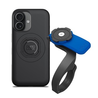 Quad Lock Out Front Bike Phone Mount (V3) Kit with MAG Phone Case for iPhone
