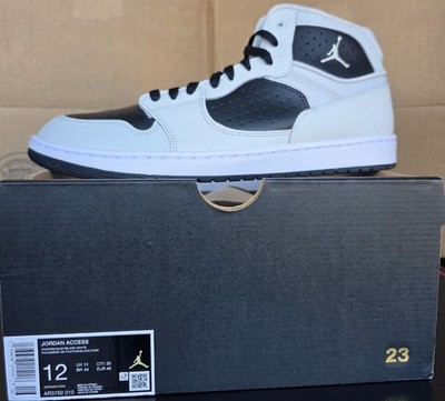 Jordan Access Mid Top Lace Up Sneakers Photon Dust/Black/White AR3762-010