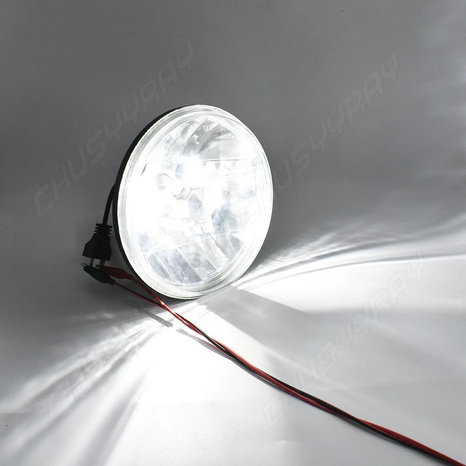 Faro LED cromado H4 de 7 pulgadas alto/bajo ajuste alto/bajo para Plymouth Arrow 1976-1980 2 piezas Foto 4 de 4