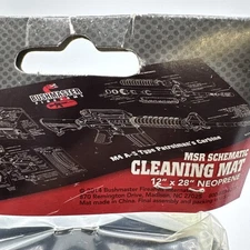 Bushmaster 28"X12" Neoprene Schematic Gun Cleaning Mat, Matte Black 93686 E