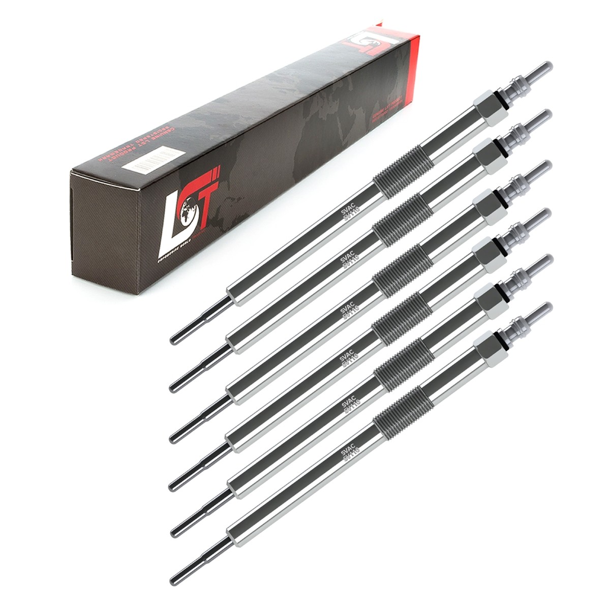 6x Glow Plug Pencil 7 Volt for Infiniti Ex Fx M QX50 QX70 3.0D