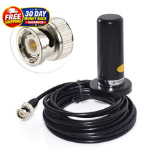 Vehiclecar Mobile Dual Band Antenna Bnc Male Connector Magnetic Base Mount 5m R