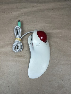 Logitech Mouse Trackman Marble FX T-CJ12 Vintage Trackball PS/2 Ships Fast!