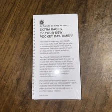 Day-Timer Organizer-Assortment of Extra Pages-Wirebound Pocket Sz Planner Refill