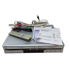 JVC DR-MV5SU DVD Video Recorder VCR Combo With Remote Cables And Manuals