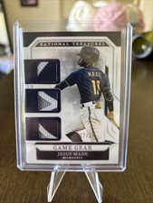 2025 National Treasures Jesus Made 17/25 RC Game Gear Trio Patch Silver  Brewers