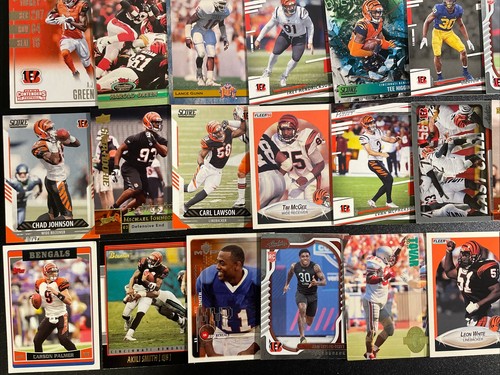 Cincinnati Bengals Football Trading Card Lot. 59 Total. NO Duplicates. Various - Picture 4 of 5