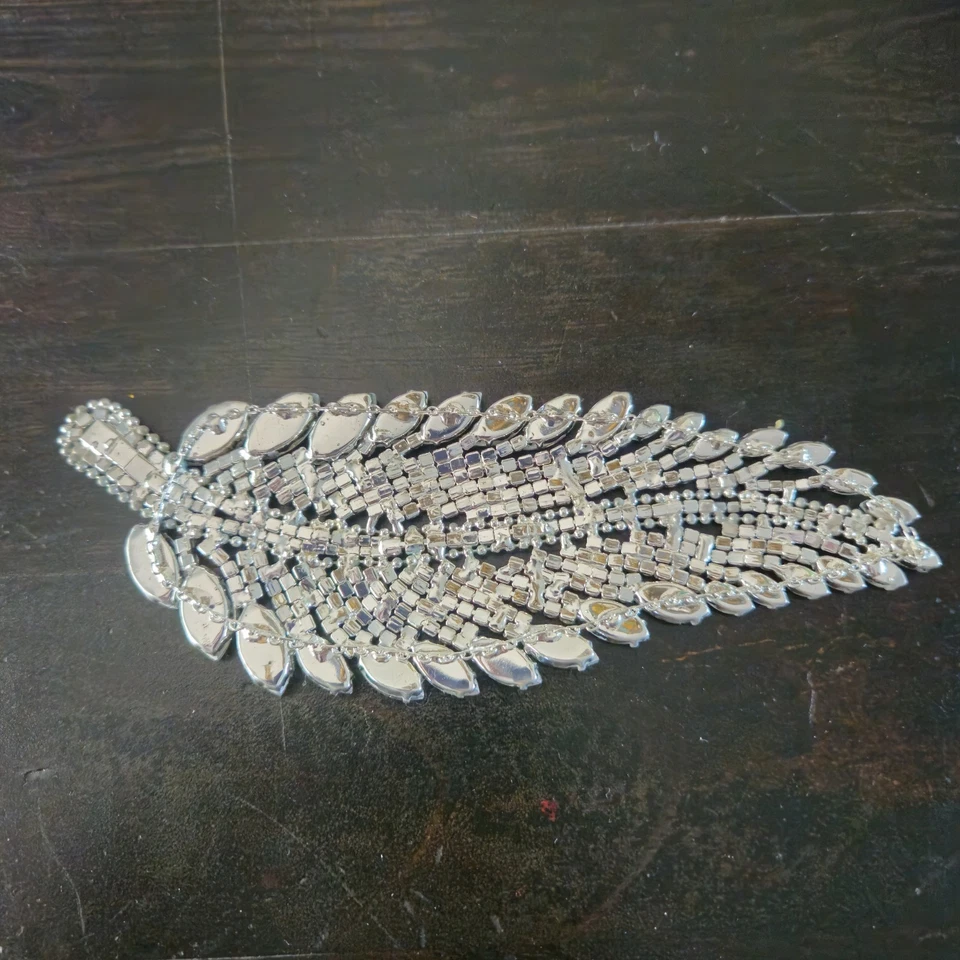 Винтажные стразы аппликация лист дизайн 7 X 2,5 дюйма - Изображение 2 из 2