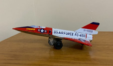 Tin Friction Fighter US Air Force Jet Japan Toy 1960's VA-49