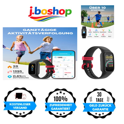 Kinderuhr Fitness Tracker Aktivitätssensor Schrittzähler Pulsuhr Wass
