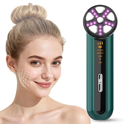 Microcurrent EMS RF LED Facial Device For Skin Tightening And Wrinkle Reduction