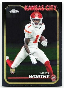 🔥 2024 Topps Chrome #208 Xavier Worthy Rookie
