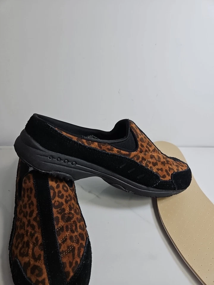 Easy Spirit Leopard Textile/leather Travel Time Slip-On Shoes 10 - Image 4 of 4