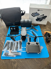 DJI Air 3S Ready to Fly Camera Drone Bundle RC Controller Batteries Case