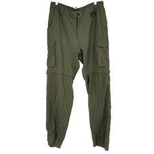 Boy Scouts Men M Switchback Pants Army Green Pockets Zip Off Convertible Shorts