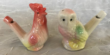 2 Vintage Porcelain Water Whistles - Rooster ...