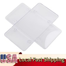 Clear License Plate Cover For Car Auto Pair Clear License Plate Tag Frame Covers