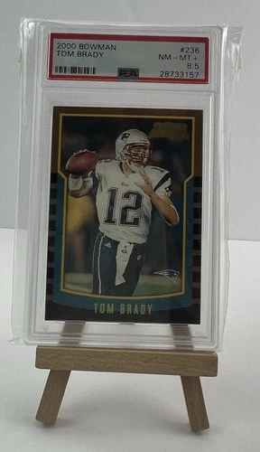 2000 BOWMAN #236 TOM BRADY ROOKIE RC PSA 8.5, Perfect Candidate For Regrading