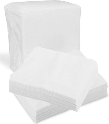 Disposable Dry Wipes, 100 Pack   Ultra Soft Non-Moistened Cleansing Cloths for A