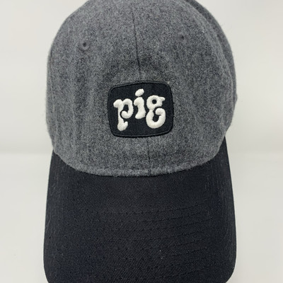 New Era Pig Gray Woolblend 9Twenty Unstructured Baseball Cap Hat Strapback