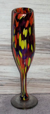 Hand Blown Multicolored Iridescent Confetti C...