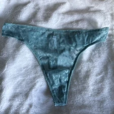Abound Blue Lace Thong Panties  Size Small New