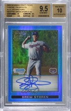 2009 Bowman Draft Prospects Chrome Blue Refractor 53/150 Drew Storen BGS 9.5 0lm