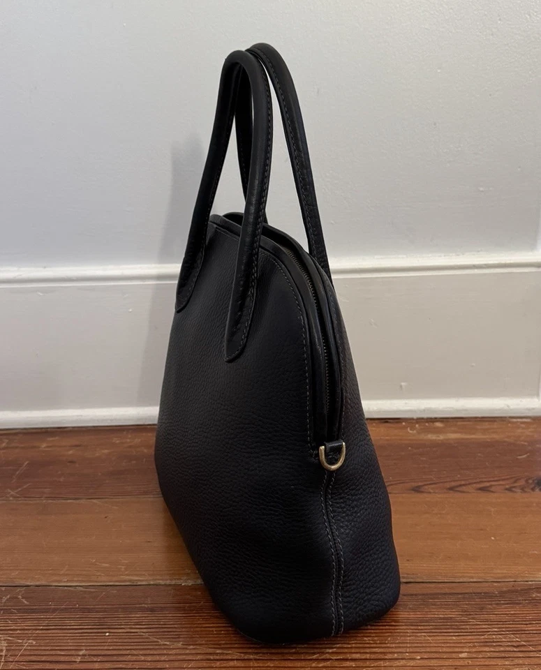 Bolso Bandolera Coach Sonoma Cartera Grano Natural Cuero Negro De Colección # 4921 Foto 4 de 4