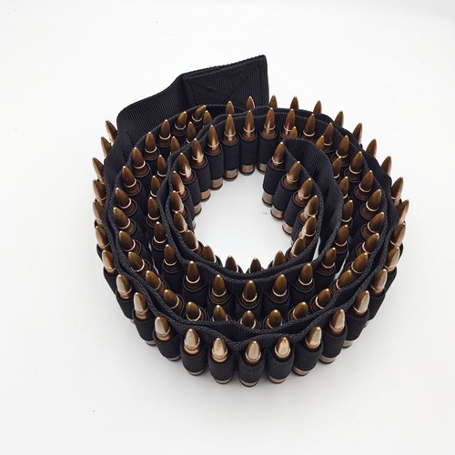 100 Round Rifle Bullet Cartridge Ammo Belt For .38 9mm 30-30 7.62x39MM - Picture 5 of 12