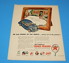 1945 Print Sales AD Art Advertisement TEXACO Gas and Oil Dealers 10 x 13 Orig